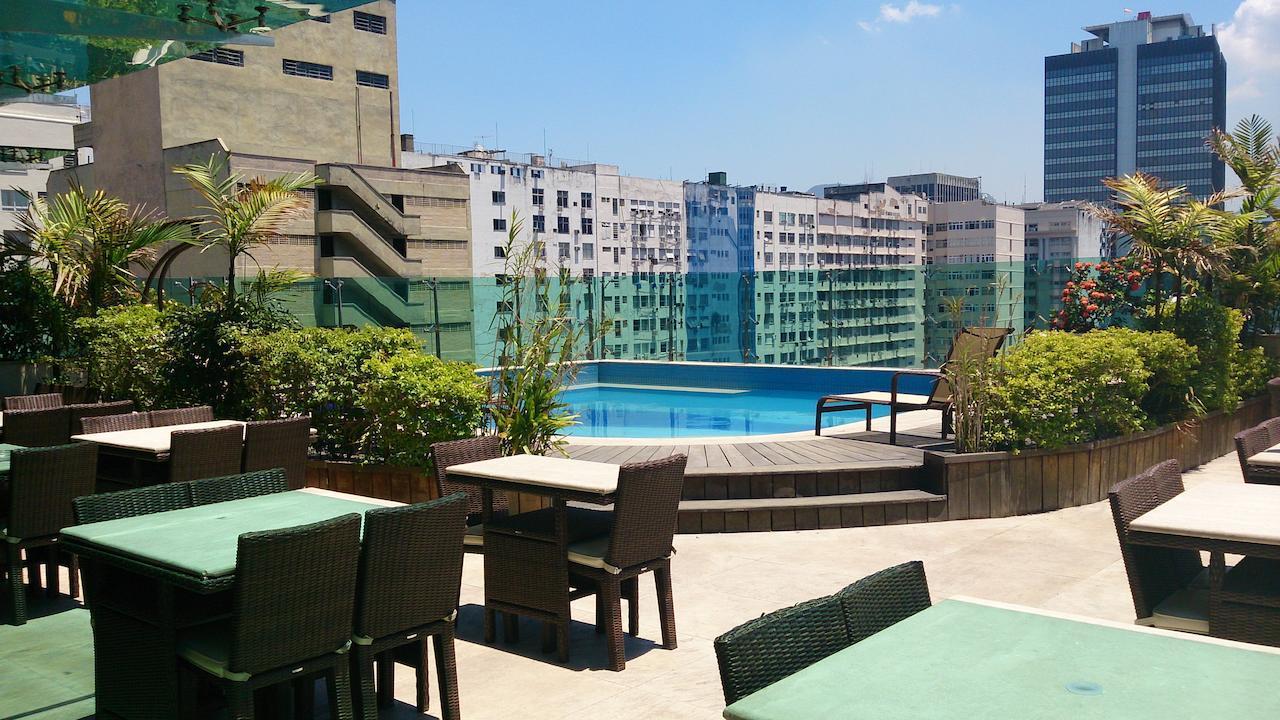Hotel Atlantico Tower Rio de Janeiro Exteriér fotografie Rooftop pool of a hotel in Santiago de Chile